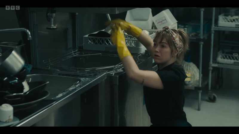 Holly, I'm going to go... It's not spinning around. ..go on bins