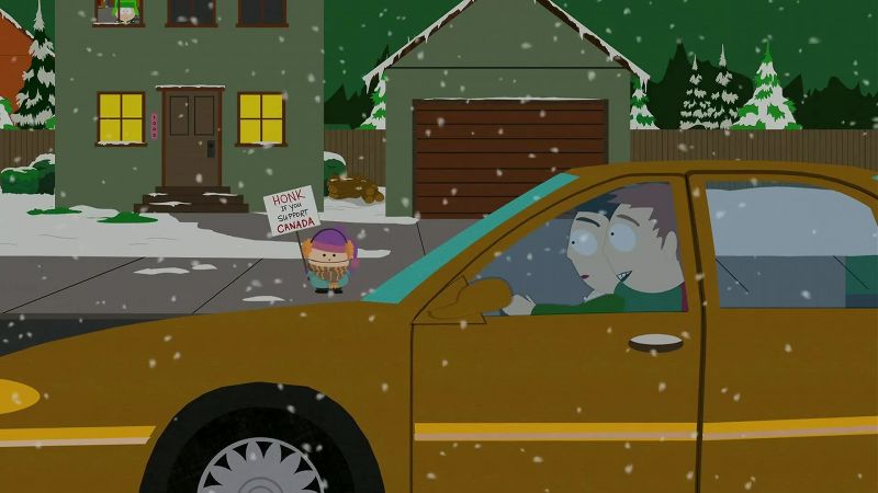 'Honk if you support Canada.'