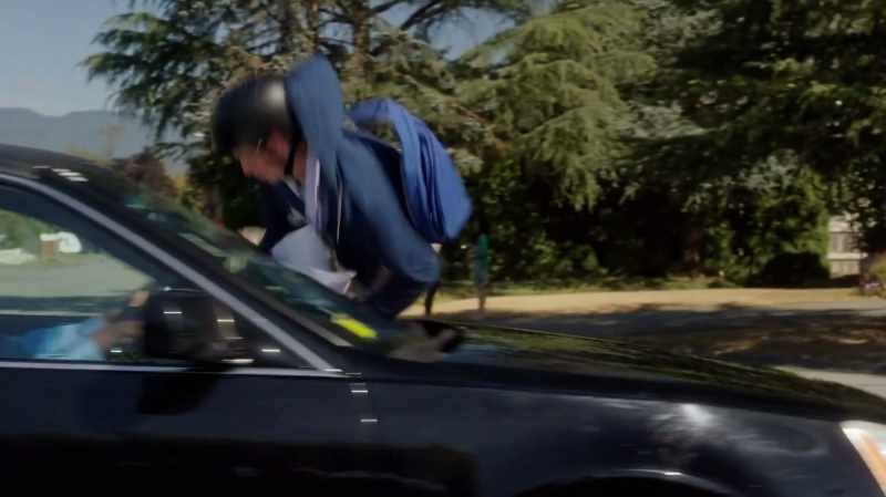 [HORN HONKS] - [SCREAMS, GRUNTS]