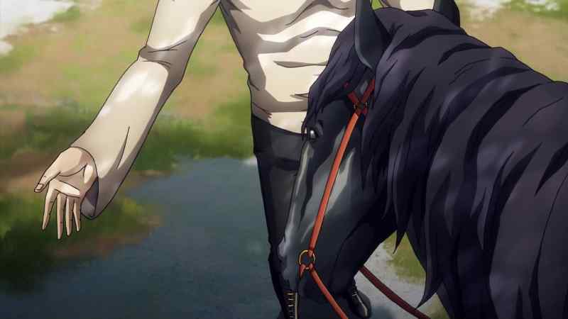 [horse chuffs]
