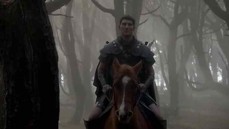 [horse neighing]