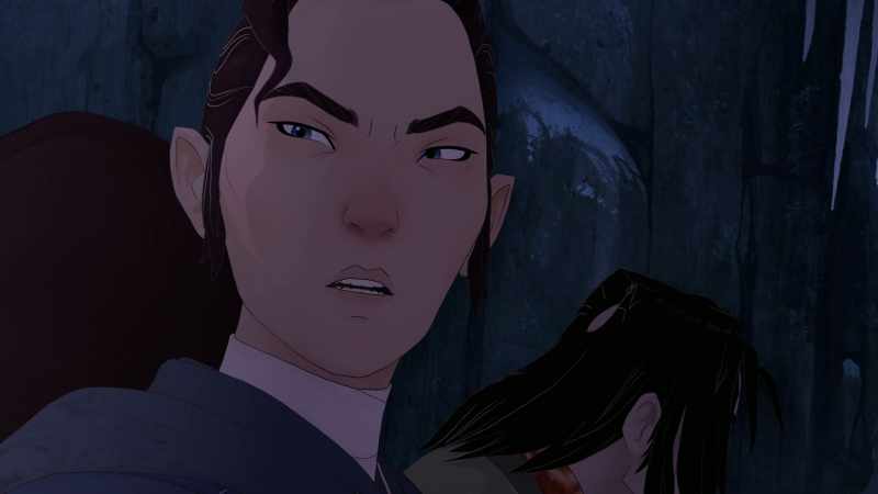 [horse neighing]