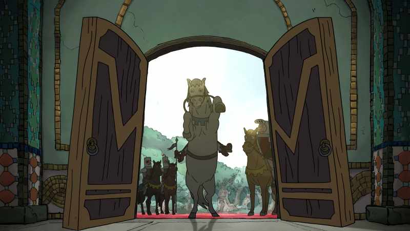 [horse neighs]