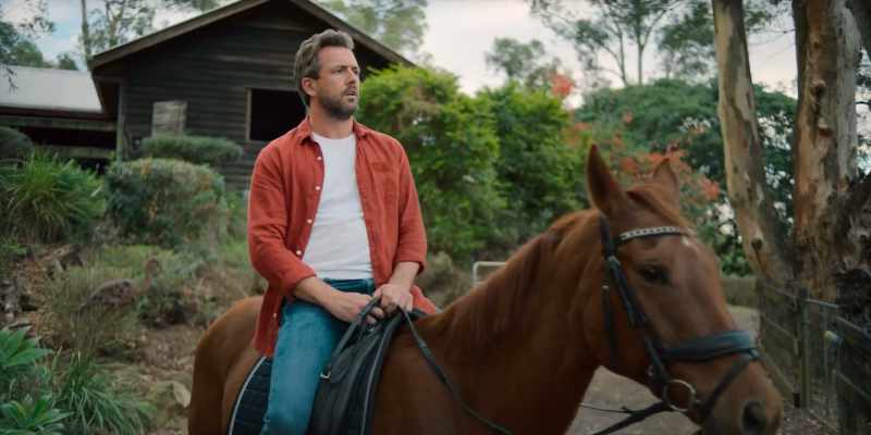 (HORSE SNORTS)