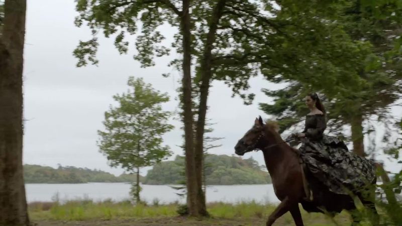 (horse sputters)