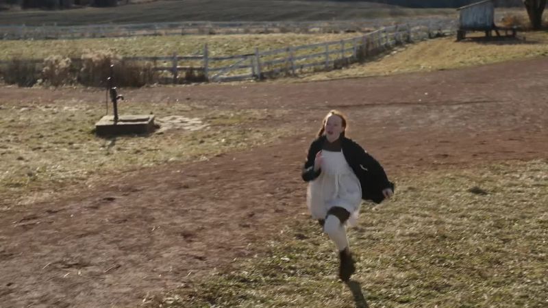 [horse trotting]