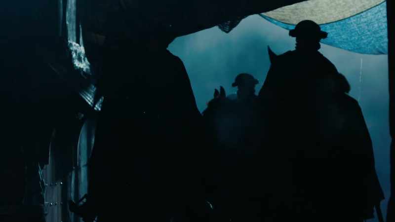 [ Horse whinnies and blusters ]
