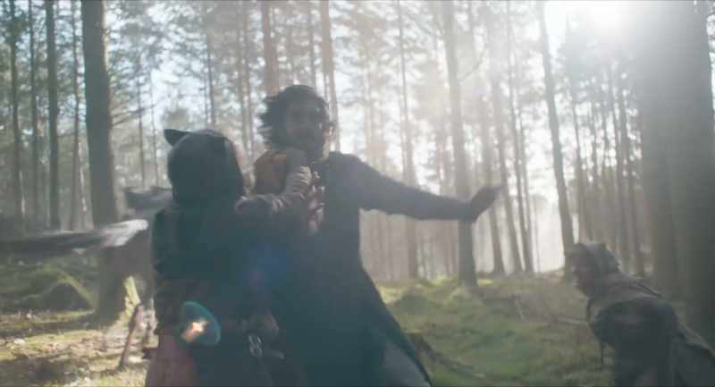 (HORSE WHINNIES) -(GRUNTS)