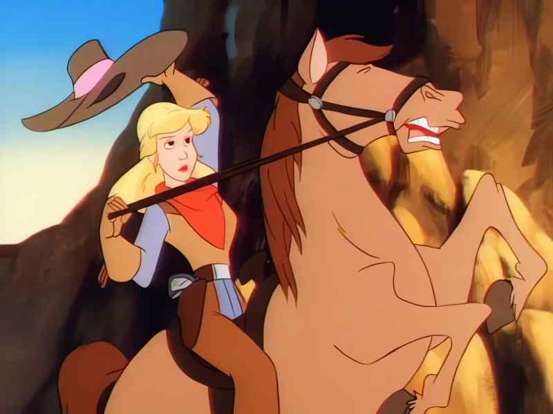 [horse whinnies]