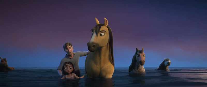 (HORSES WHINNYING)