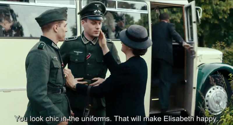 How Chic you look in the uniforms. that will make Elisabeth happy