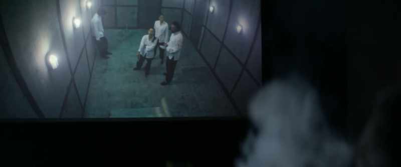 How? I don't see any cameras. (DOOR OPENS)