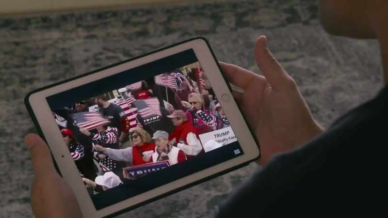How they relate conspiracy with Trump's audience. You know?