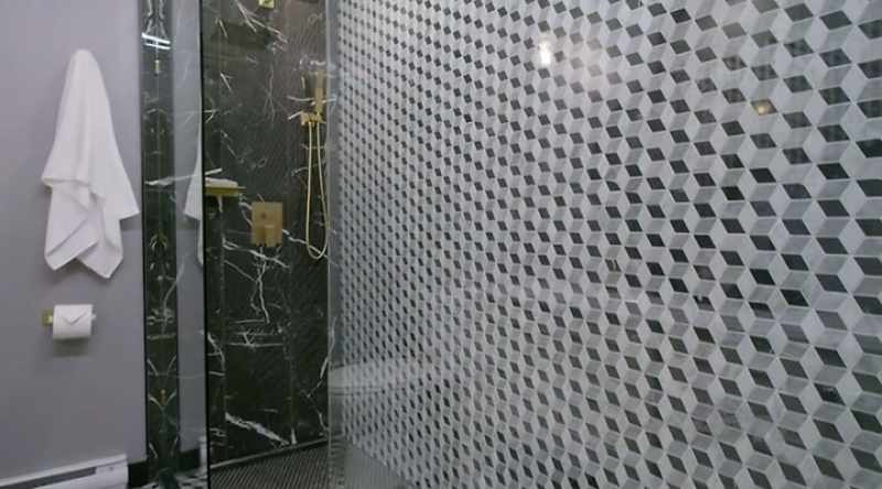 However, the trade-off here was that huge double shower