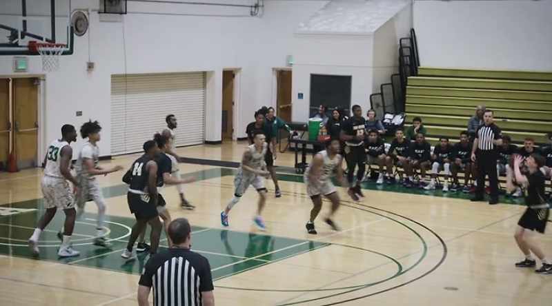 Howing once again fires a three and sinks it