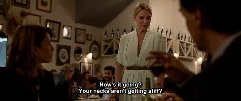 How's it going? Your necks aren't getting stiff?