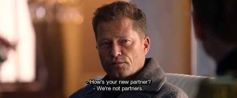 How's your new partner? - We're not partners