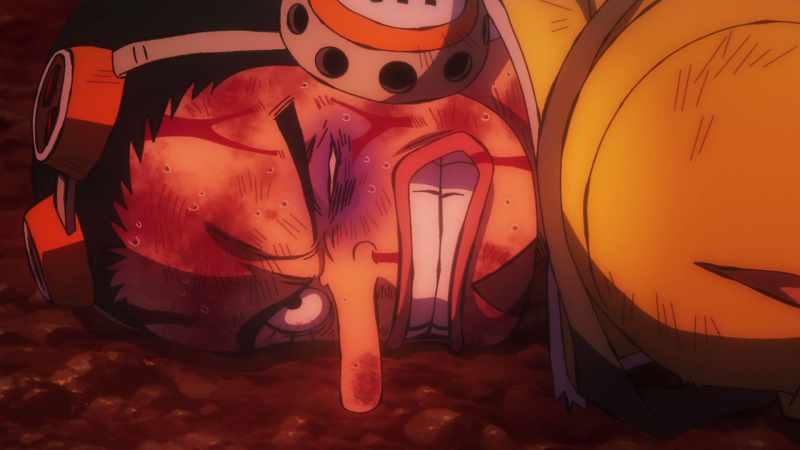 Hurry... Luffy's lost too much blood