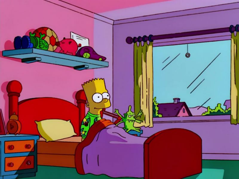 Hurry up, Bart, or you'll be late to be killed by the dog!