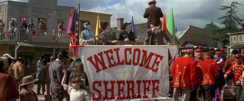 Hurry up, get those flags up. He'll be here soon