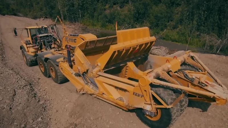 A 12-foot blade underneath