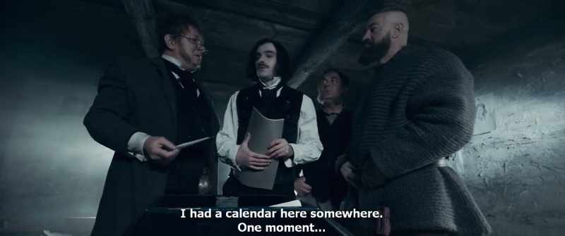 I had a calendar here somewhere. One moment