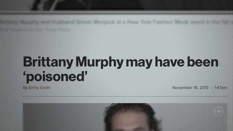 I absolutely, positively think she was poisoned, yes