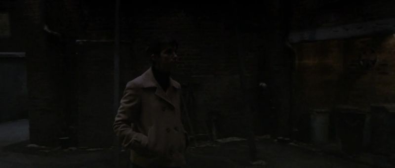 I was actually walking home through the alley here
