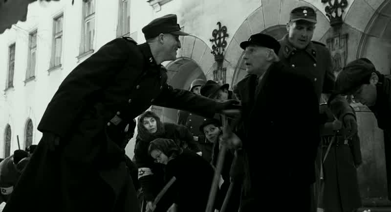 I am an essential workerEssential worker LAUGHSYesOFFICER LAUGHINGI work for Oskar SchindlerEssential worker for Oskar SchindlerA one armed Jew Twice as useless