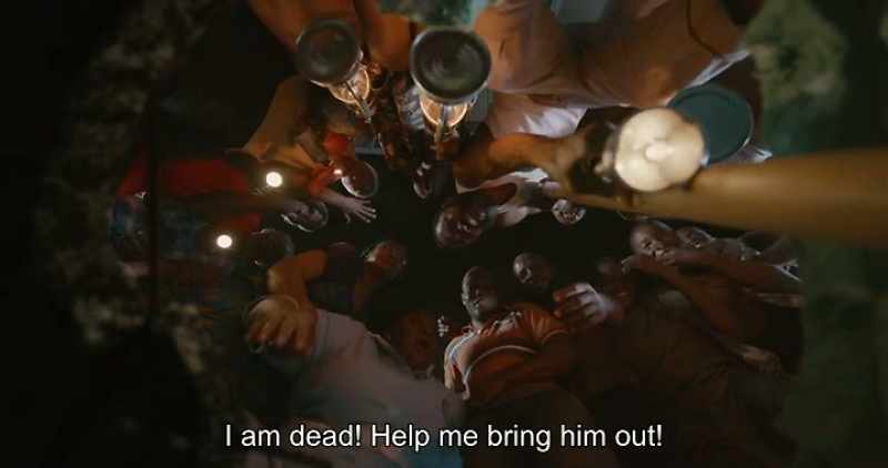 I am dead! Help me bring him out!