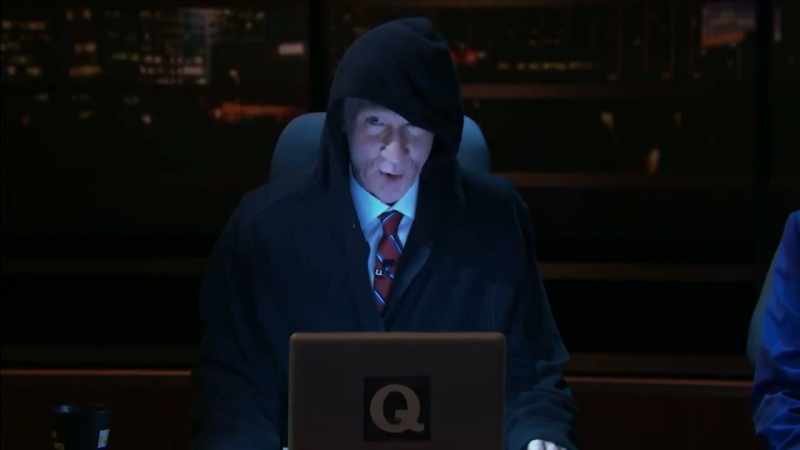 I am Q. -(audience laughing)