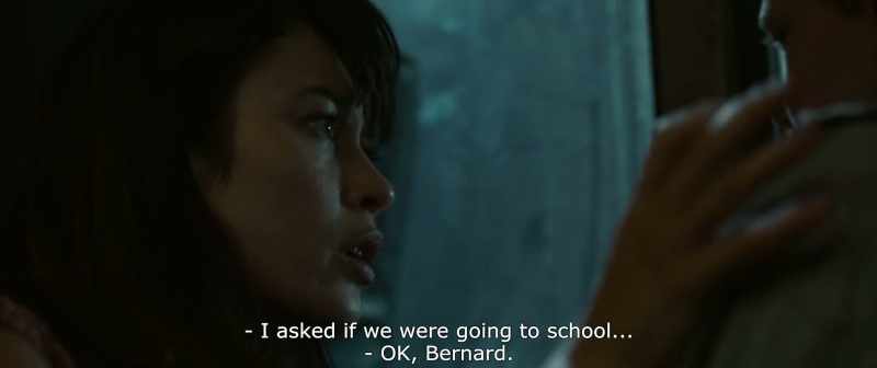 I asked if we left to school. - Alright, Bernard