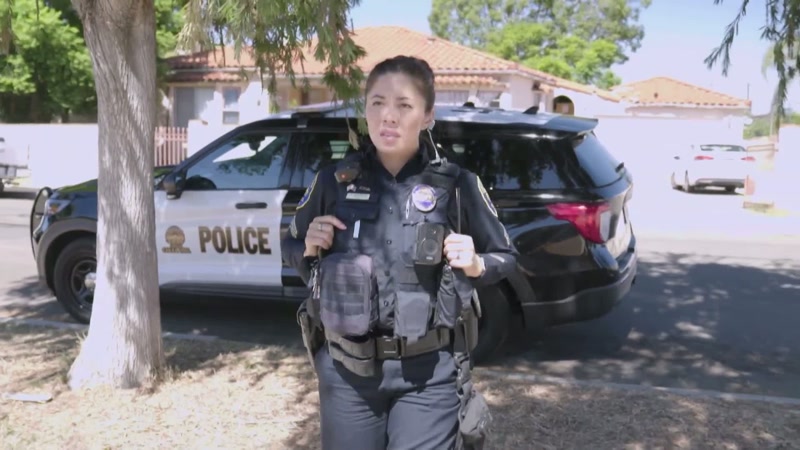 I asked the officer if she could please go to the house