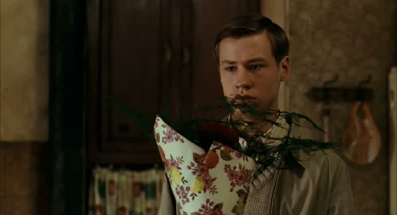 I brought you these flowers to say thank youPut them over there in the sinkI would have come earlier I've been in bed three monthsYou are better now Yes Thank youHave you always been weak Oh no I've