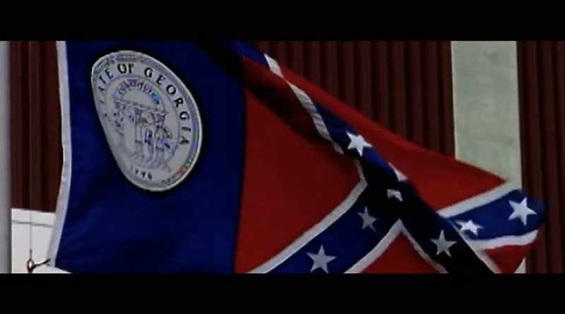 I burned the Georgia state flag