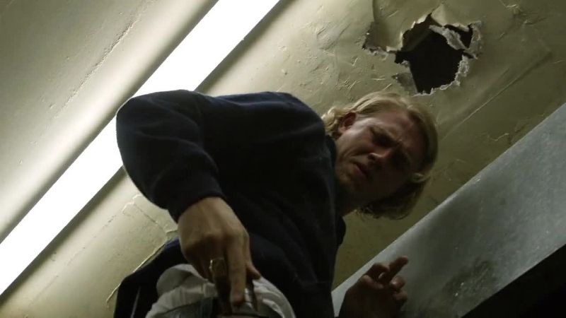 I call cops. You ruin my kitchen, crazy knife man!