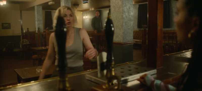 I can pay for the crisps. - No, he can't. It's not his bar