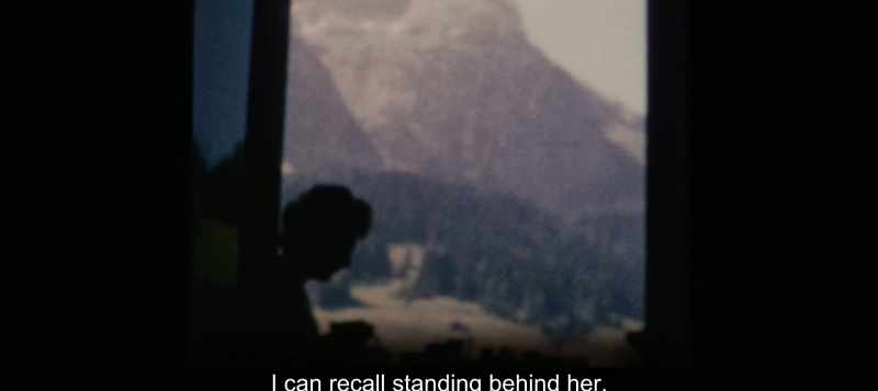 I can recall standing behind her