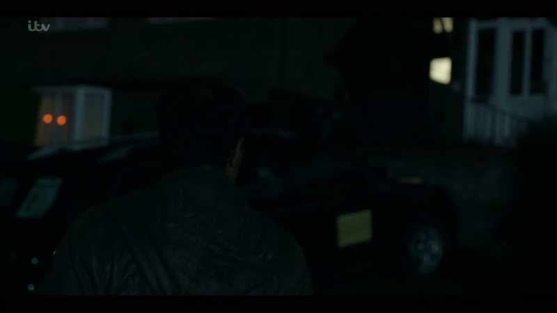 I can see Chris. He's approaching the house