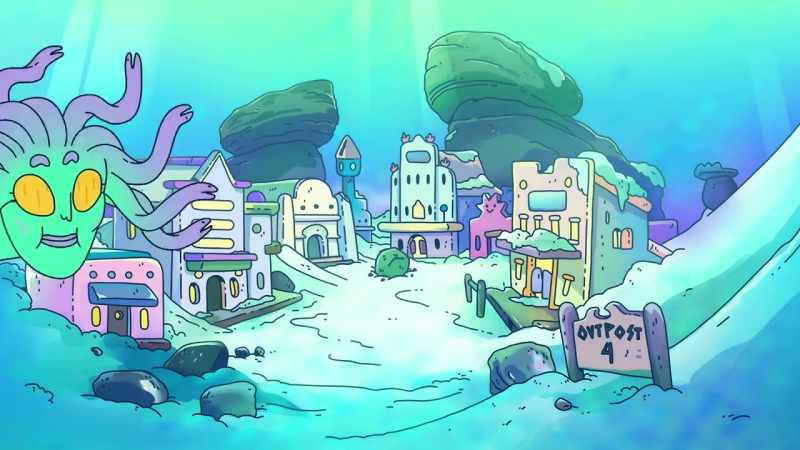 I can see my house. [giggles]
