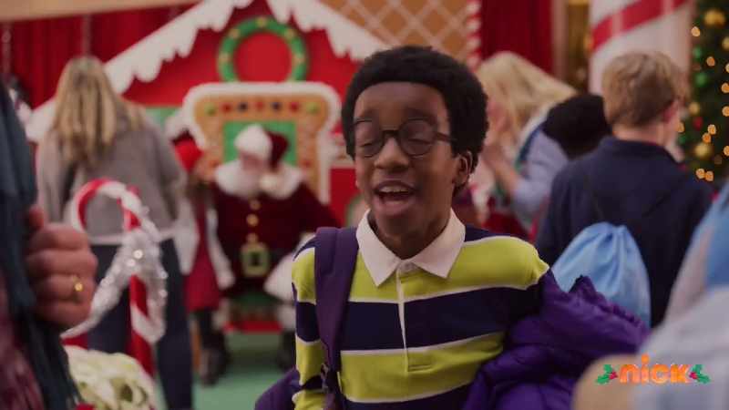 I can see Santa's red coat, white beard