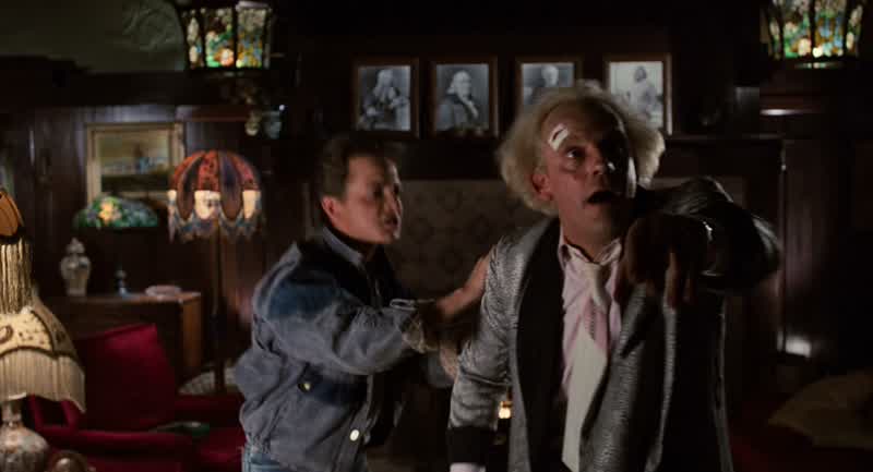 I can spend a week in 1955I can hang out You can show me aroundMarty that is completely out of the questionYou must not leave this houseYou must not see anybody or talk to anybodyAnything you do can