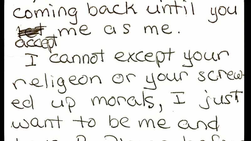 I cannot accept your religion