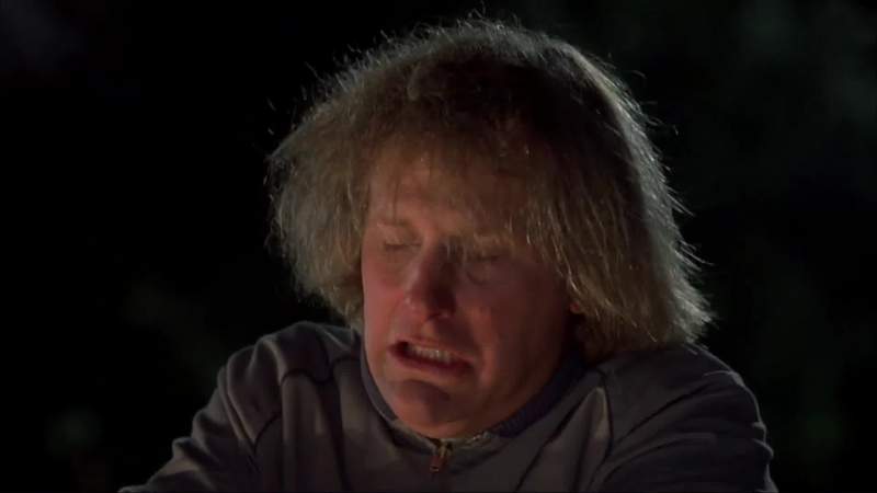 I can't feel my fi fingers anymore wind whistlingThey're they're they're numbOoh Maybe you should wear these extra glovesMy hands are starting to get sweatyExtra glovesYou've had this pairof extra