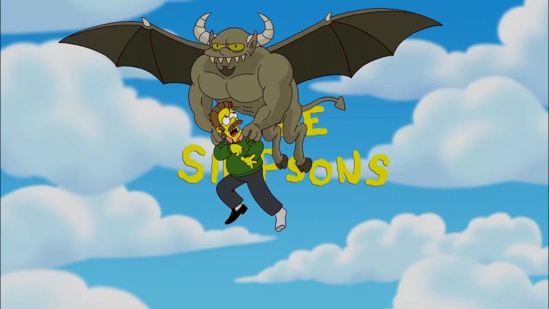 CHOIR: ♪ The Simpsons ♪ -(whimpering)