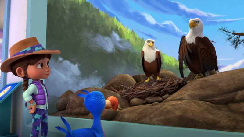 I come from a long, important line of museum eagles