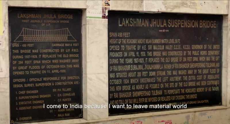 I come to India because I want to leave material world