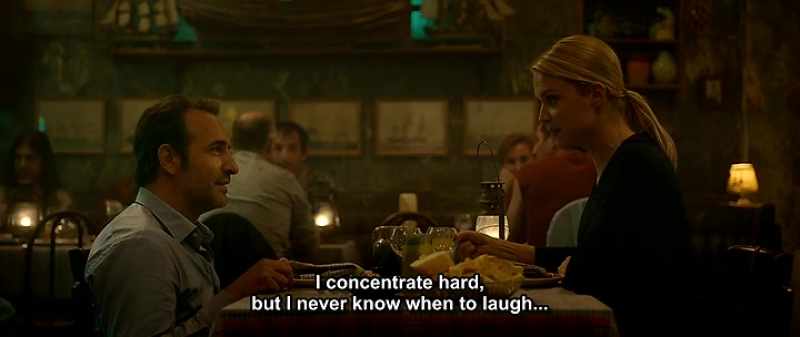 I concentrate hard, but I never know when to laugh