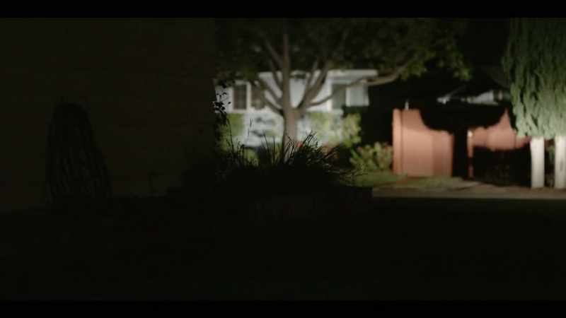 I could see the reflector on the bicycle