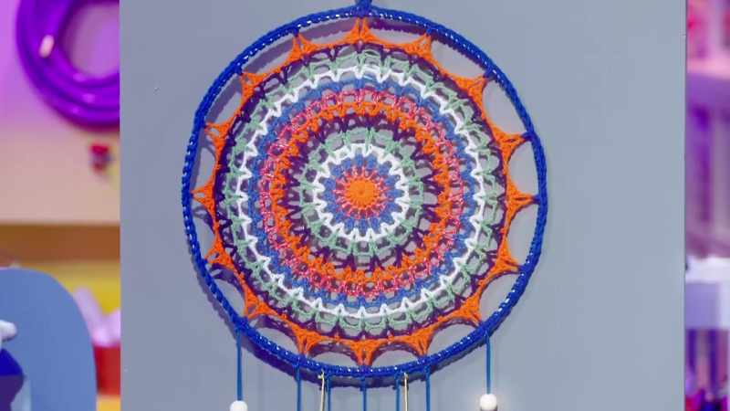 I created a crocheted mandala